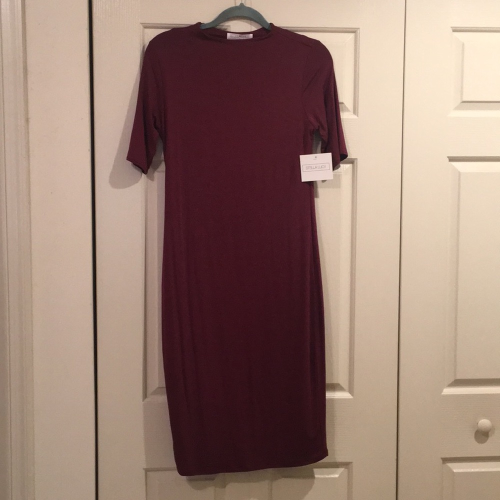 Midi stretch dress